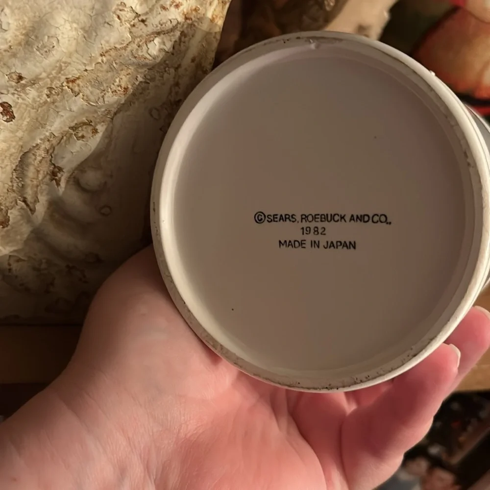 Ceramic  4” Canister Merry Mushroom 1982 by Sears - Picture 8 of 10